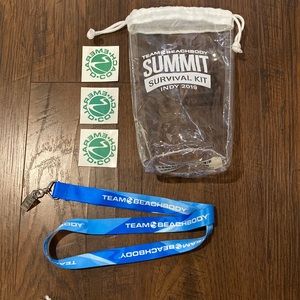 Beachbody Survival Kit + Lanyard + 3 Temporary Emerald Coach Tattoos